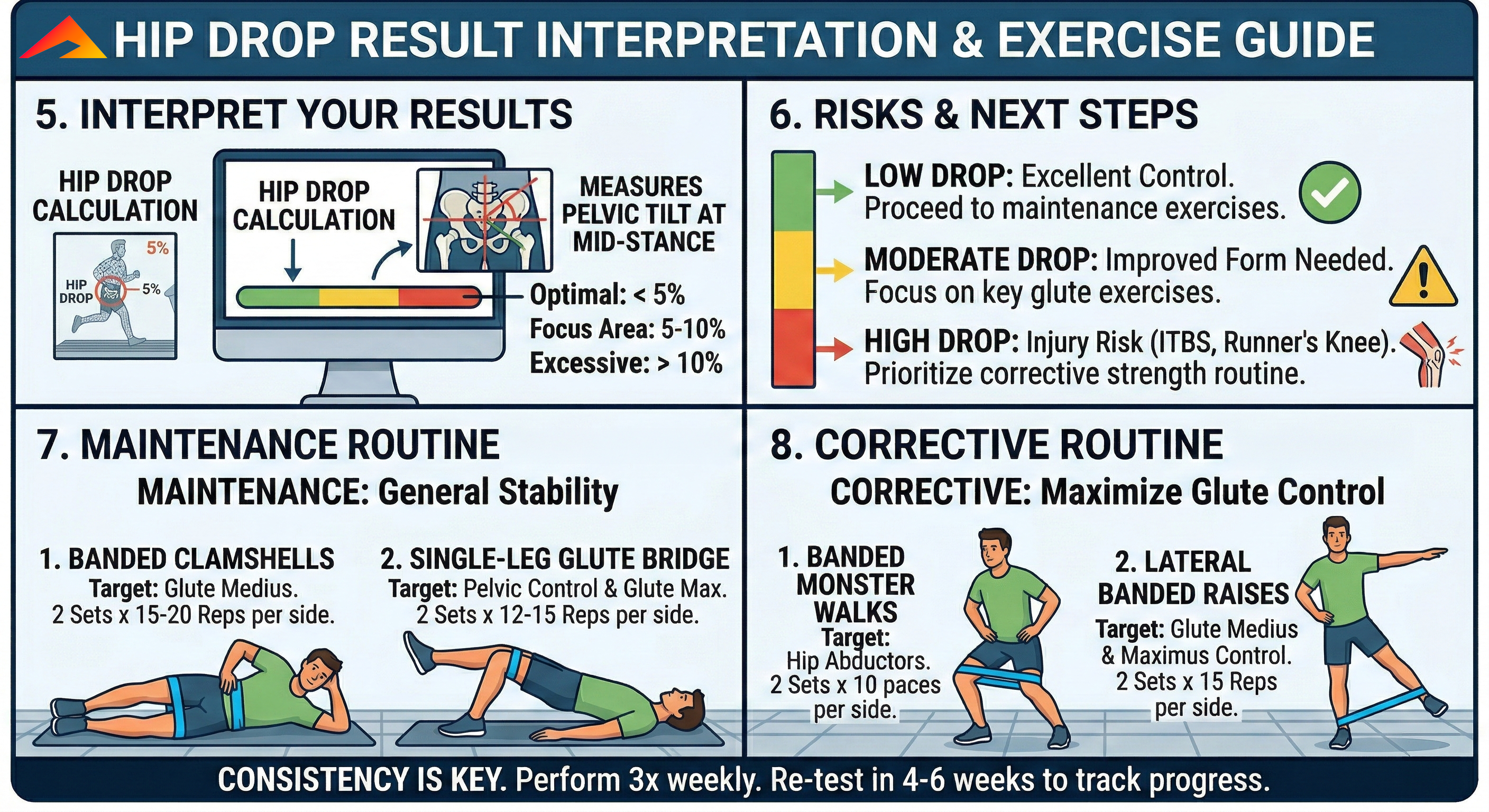 Hip drop interpretation and risk guidance