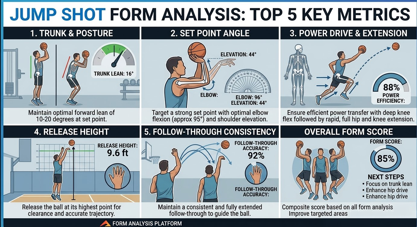 First five hoops shot analysis metrics